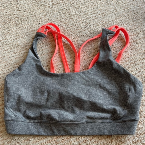 Lululemon Grey Sports Bra - Picture 1 of 4